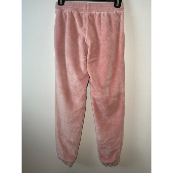 Athleta Girls Joggers Sweatpants Pink Velour Soft Pants Size M 8/10 - Picture 2 of 6